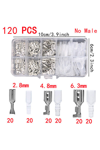 Choice9 120pcs-No-Pliers-Y Boxed Crimp Terminal,Electrical Connector,U/O Shap...