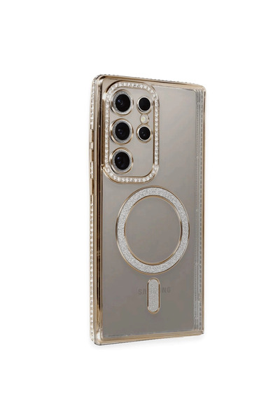 xirshop حافظة سامسونج جالاكسي S24 الترا جوكي سيلفر ماجنيتسايف - ذهبي