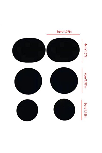 Choice3 طقم رقعة إصلاح قماش الأحذية الرياضية، أسود، مكون من 6 قطع، مقاومة للت...