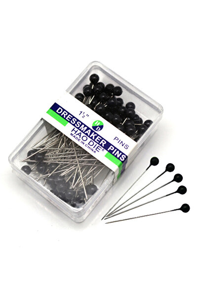 Choice6 Black 100Pcs/Box 38cm Colorful Round Pearl Head Needles Stitch Straig...
