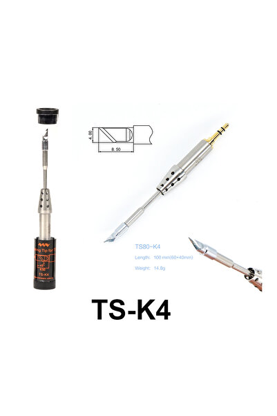 Choice3 رأس TS-K4، مكواة لحام ذكية MINIWARE TS80P بقوة 30 واط، منفذ من النوع ...