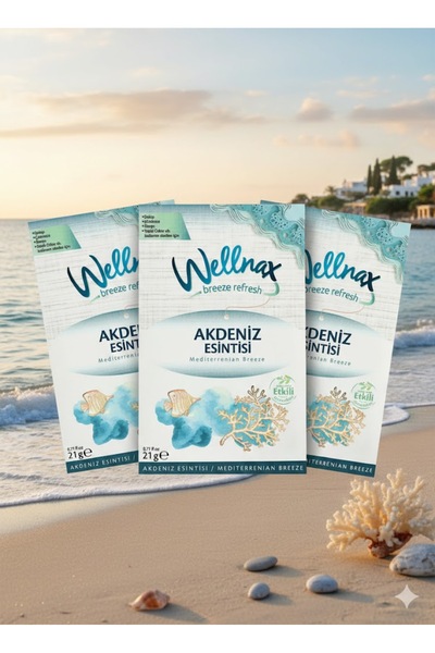 Wellnax Akdeniz Esintisi Dolap ve Çekmece Kokusu 21g - 3 Adet