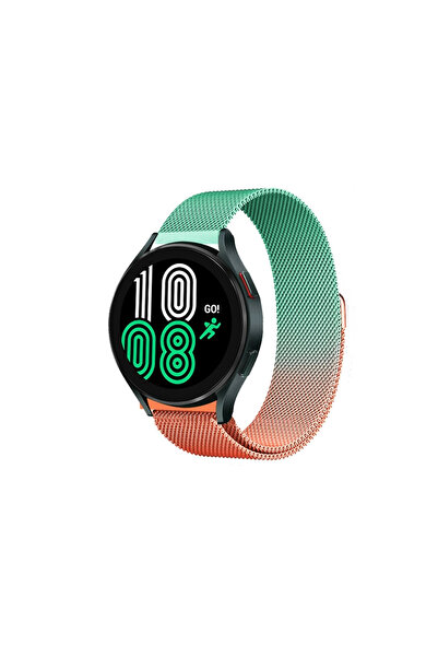 VINTESSY Watch 20mm Metal Magnetic Strap (Not a Watch) - Orange-Green