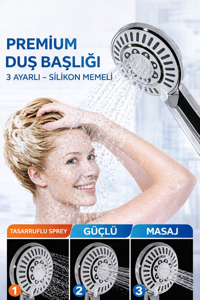 DESIPHON Yüksek Basınçlı Turbo Duş Başlığı Serisi Filtreli Tasarruflu Modern ...