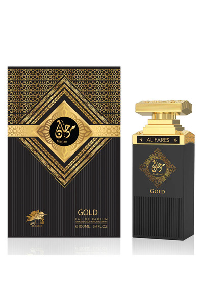 Al Fares Marjan Gold Eau De Parfum 100ml UNISEX notes of Peach & Wild Rose