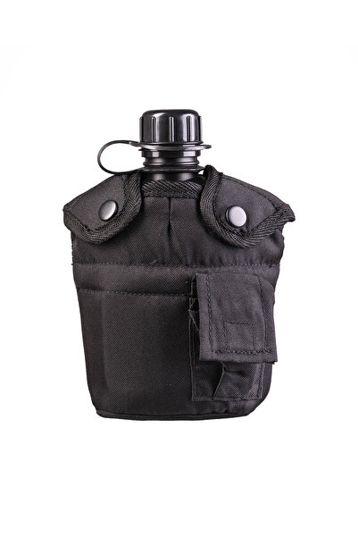 Mil-Tec US Style water bottle with aluminum cup - Black