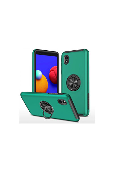 xirshop غطاء حماية سامسونج جالاكسي A01 كور مع حلقة النخبة - أخضر