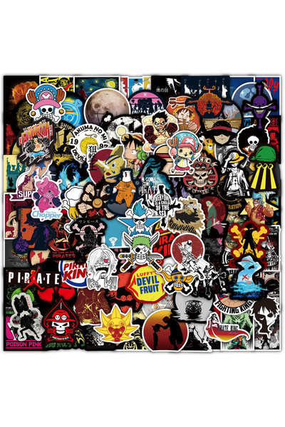 Choice23 بانداي، 100 قطعة (50/100 قطعة) - ملصقات أنمي ون بيس اليابانية - ملصق...