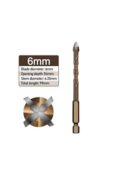 Choice4 Concrete Bit 6mm Masonry Concrete Drill Bits For Glass Ceramic Tile B...