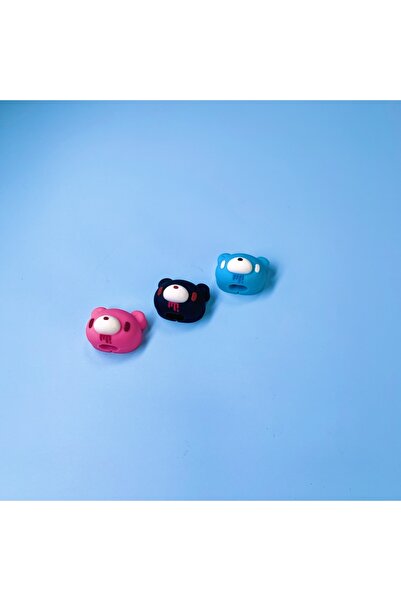 Choice1 3pc pinkblackblue Gloomy Bear Charging Cable Protectors: Stylish Prot...