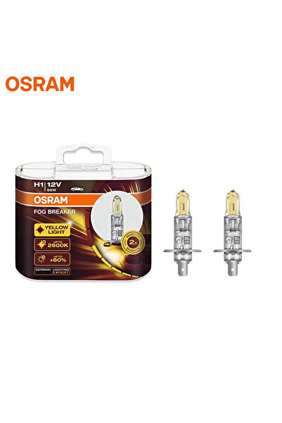 choice2 مصابيح هالوجين H1 OSRAM Fog Breaker 2600K H1 H3 H4 H7 H8 H11 H16 9005...