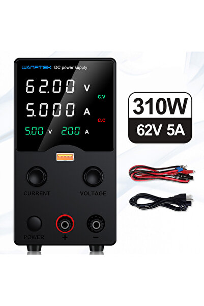 Choice14 مزود طاقة مختبرات التيار المستمر من وانبتك، قابس أوروبي أسود، 220 فو...