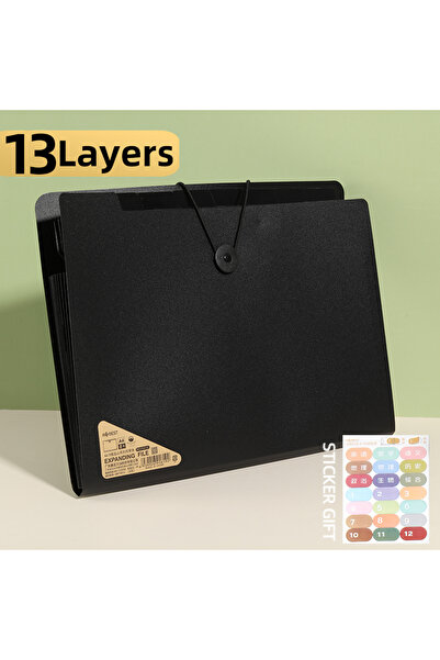 choice2 black-13Layers A4 File Folder Storage Bag 5/8/13 Layers Desktop Organ...