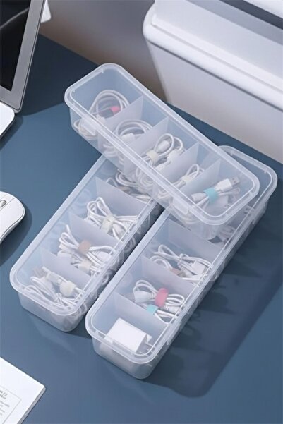 Bayev Vully 3 Pieces 5 Compartment Drawer Organizer with Lid - Office Station...