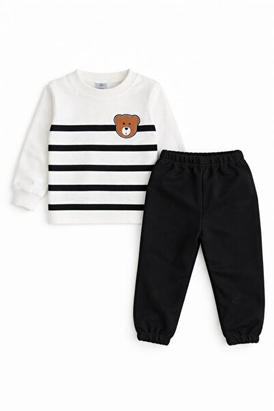 ozbaby.com 3 İp Kalın Bebek Eşofman Takımı | 1-4 Yaş | Mevsimlik | Unisex Alt...