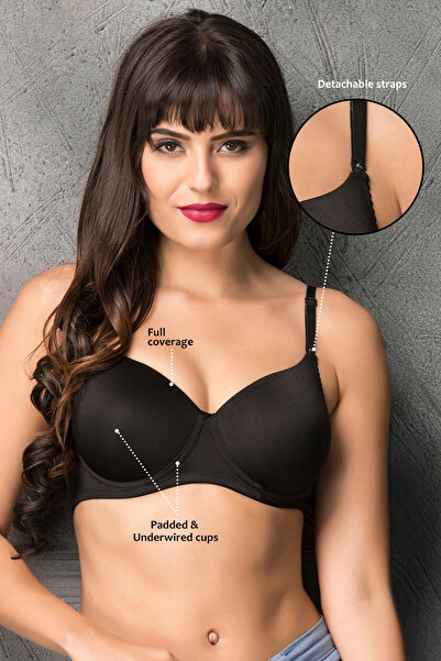 Clovia Padded Underwired Multiway T-Shirt Bra With Matching PN1835R13