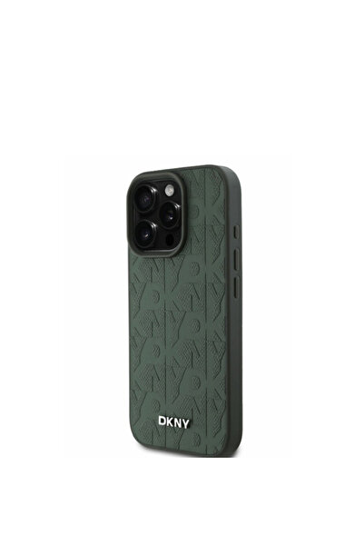 Dkny Original Case For iPhone 16 Pro Max Leather Grid Pattern Magsafe Case