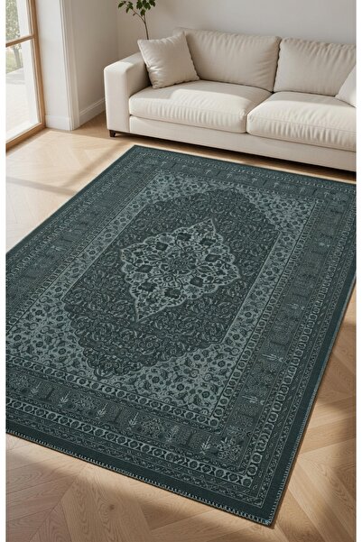 kilim home سجادة فارسية كلاسيكية بقاعدة مانعة للانزلاق - نمط ميدالية فاخرة با...