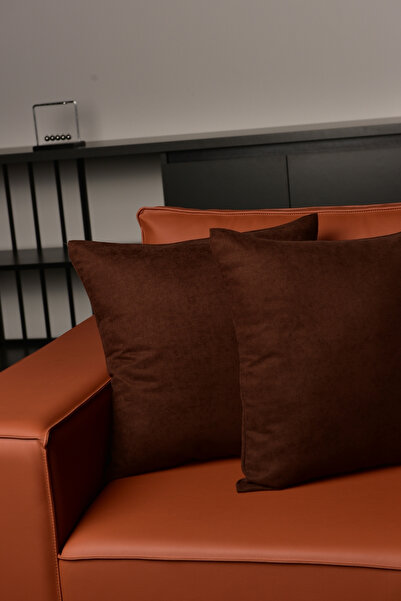 Setekshome Ada Husă de pernă decorativă 2 bucăți maro