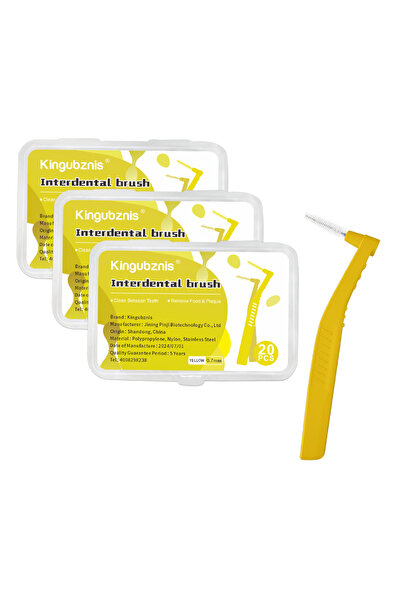 Choice12 60pcs 0.7mm Kingubznis Interdental Brush Orthodontics Toothks Short ...