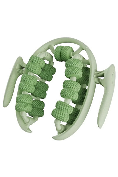 Choice بكرة تدليك خضراء قطعة واحدة، بكرة استرخاء بـ 26 عجلة، بكرة لعلاج السيل...