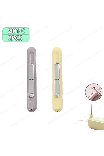 Choice8 2IN1-C-2PCS 2 In 1 Needle Threader and Seam Ripper Tool Multifunction...