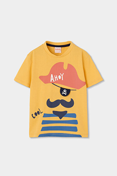 Boboli Pirate Patterned T-Shirt 2-6 Years Yellow