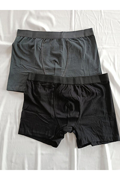 Koza طقم ملابس داخلية رجالية من القطن الممشط من ستارك - أسود/دخاني