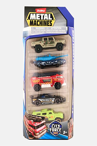 Zuru مجموعة سيارات سيتي فورس المعدنية المكونة من 5 قطع