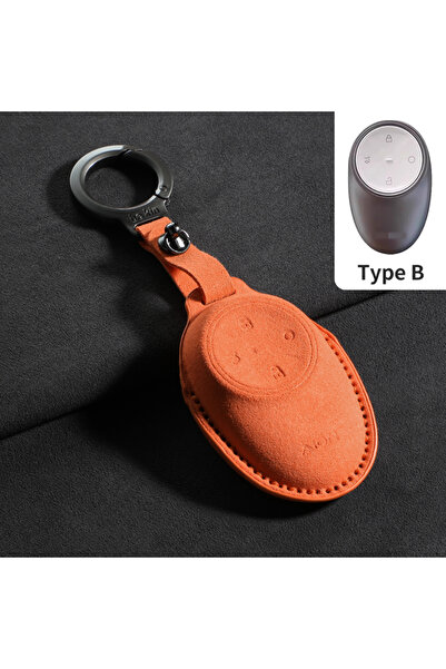 choice2 Orange B1 Suede Car Key Case Cover Fob For AION UT Y RT V Car Remote ...