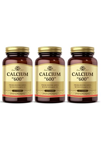 Solgar Calcium oyster shell 600 mg 60 tablets 3 pieces