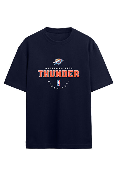 BA Sportswear تي شيرت أوكلاهوما سيتي ثاندر باللون الأزرق الداكن مقاس كبير