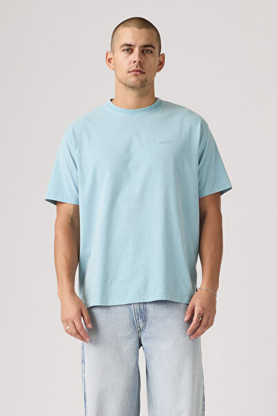 Levi's Men's Red Tab Vintage Garment Dye Forget-M Blue T-Shirt