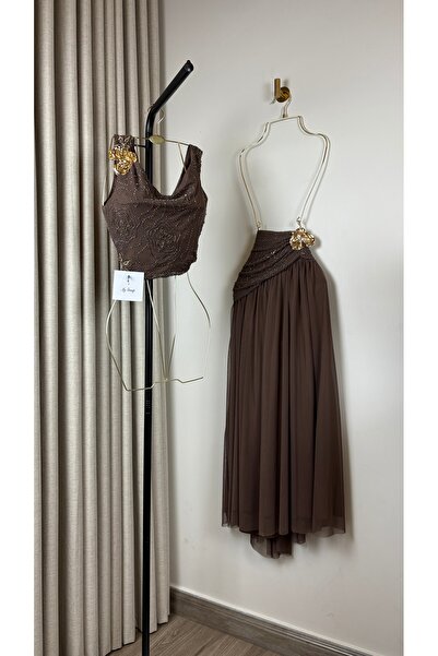 MYGROUP Brown evening set