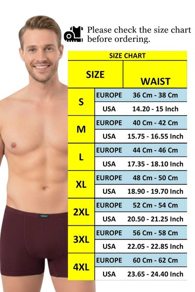 Uniquetrenders Erkek Pamuklu 3'Lü Modal Boxer