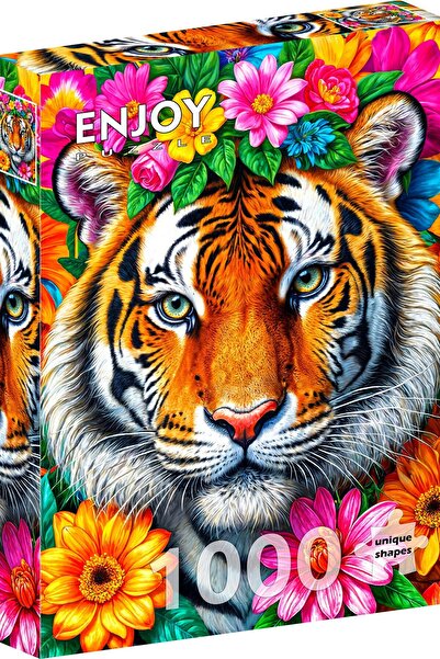 Enjoy 1000 Pieces Jigsaw Puzzle - Stripes and Blooms