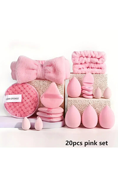 Choice1 20pcs Pink 20/40 Pink Makeup kit Complete Makeup Brush Set, Big set i...