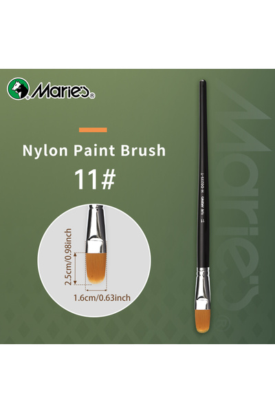 Choice8 11 12 Sizes Marie's Fibert Paint Brushes for Oil,Acrylic,Gouache,Figu...