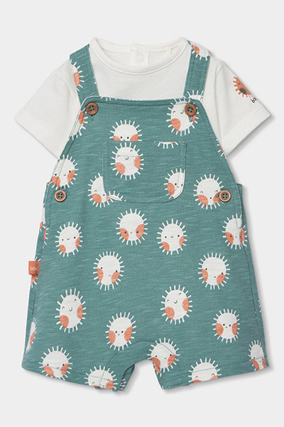 Boboli Sun Patterned 2-Piece Set 6-24 Months Green