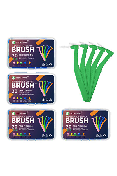 Choice4 0.8mm 80pcs Interdental Brush For Orthodontics Teeth Dental Braces Ul...