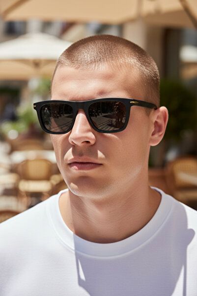 De Valentini Classic Bone Model Unisex Sunglasses