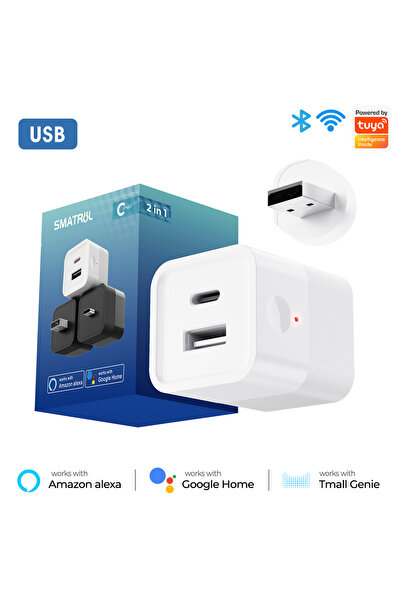 Choice1 محول طاقة لاسلكي ذكي عالمي MG-SPQ100-W-USB-WIFI MG-SPQ SMATRUL Tuya م...