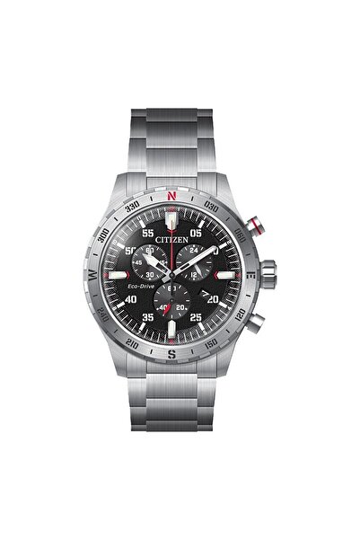 Citizen Erkek Kol Saati Gümüş Paslanmaz Çelik Kordon Siyah Kadran 43.5MM Mine...