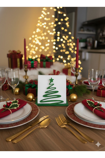 DU&ER Christmas Themed Napkin & Tissue Holder – Christmas Paper Towel Accessory