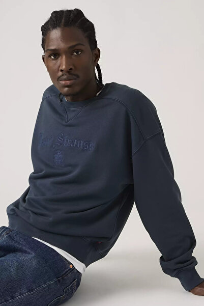 Levi's Boxy Fit Graphic Patterned Crew Neck Sweatshirt 005Pk-0003