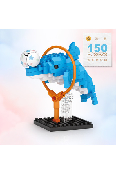 Choice16 حقيبة OPP يحتوي على 150 قطعة من مكعبات بناء أحواض أسماك على شكل حيوا...