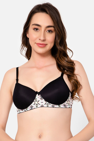 Clovia Padded Non-Wired Full Cup Multiway T-shirt Bra in Multicolour