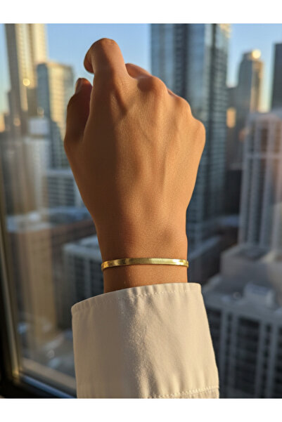 Leerybee Steel Minimalist Italian Crushed Chain Bracelet