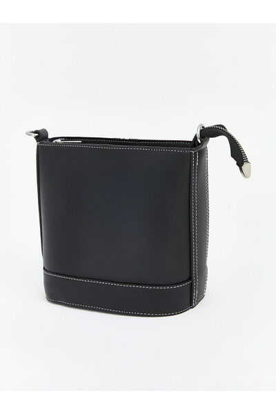 LC Waikiki Γυναικεία τσάντα ώμου Black Leather Look