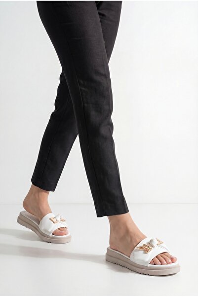 Riccon Women's Slippers 00120416 White